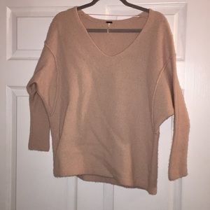 Free people oversized blush sweater